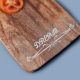 Wooden Chopping BoardÂ with Text and Handle